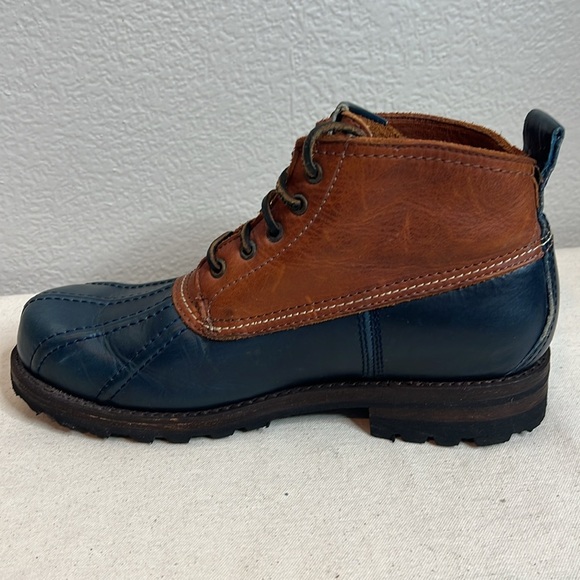 Frye Men’s Leather Duck Boots - Size 9.5D - Two-Tone Brown & Navy - Picture 7 of 13